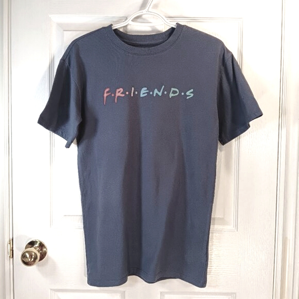 NWOT FRIENDS Girls Graphic Tee Blue Size 14 Kids Classic T-Shirt